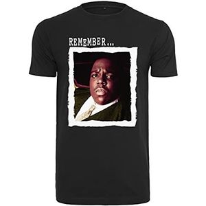 Mister Tee Notorious Big Remember T-shirt voor heren, zwart.