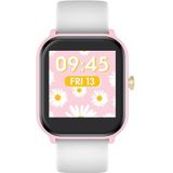 Ice-Watch - ICE Smart Pink White - Roze smartwatch voor meisjes met siliconen band - 021874 (1,40""), Roze, Modern