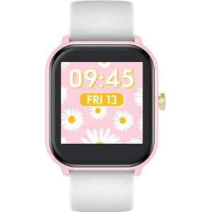 Ice-Watch - ICE Smart Pink White - Roze smartwatch voor meisjes met siliconen band - 021874 (1,40 inch), Roze, Modern