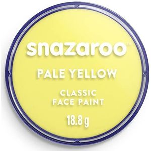 Snazaroo - Verf voor gezicht en lichaam, make-up voor gezicht en vermomming, voor kinderen en volwassenen, blush 18 ml, kleur: lichtgeel