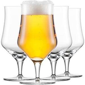 SCHOTT ZWIESEL Set van 4 universele bierglazen, 0,3 mm, klassiek bierglas voor ambachtelijk bier, vaatwasmachinebestendig, gemaakt in Duitsland (artikelnummer 130013)