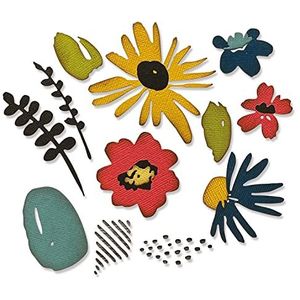 Sizzix Thinlit Set 11PK Bloemenmeisjesset van Tim Holtz | 665853 | Hoofdstuk 2 2022, meerkleurig, Eén maat