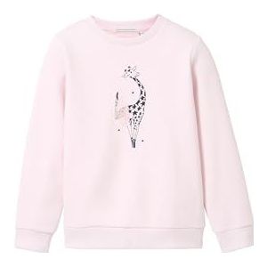 TOM TAILOR Sweat-shirt pour fille avec imprimé 3D, 29362 - Faded Primrose, 116-122