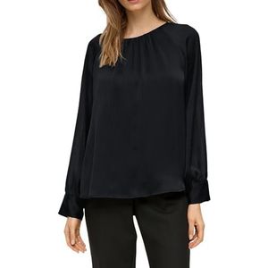 s.Oliver BLACK LABEL 2139044 Chiffon blouse met geweven structuur voor dames, 9999