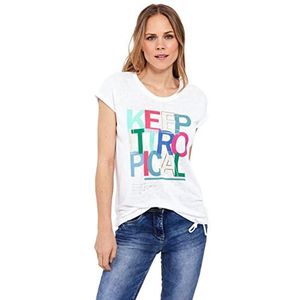 Cecil B319203 T-shirt voor dames, Wit