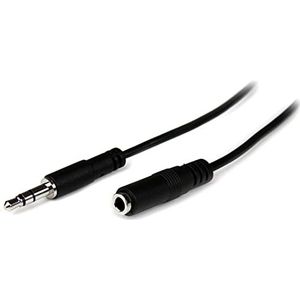 StarTech.com Slim 3,5 mm stereo audio verlengkabel 1m stekker op bus