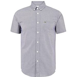 Lacoste Herenoverhemd, Wit/Navy