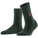 FALKE Cosy Wool X-Mas Santa W SO laine cachemire motif fantaisie 1 paire, Chaussettes Femme, Vert (Hunter Green 7441), 39-42