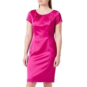 Vera Mont Dames etui-jurk korte mouwen paars/roze 46, Paars/Roze