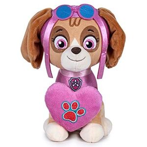 Famosa Softies Paw Patrol 760022480 Paw Patrol Skye pluche dier, 27 cm, met superzachte en pluizige textuur, voor meisjes en jongens, 0 jaar