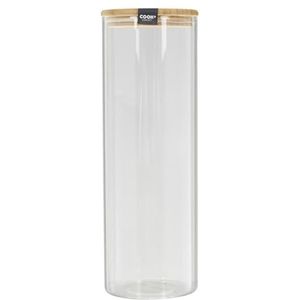 COOK CONCEPT - Ka4373 - Glazen en Bamboe Pot 2 L Keuken Conservation Pot