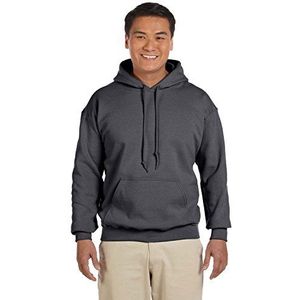 Gildan Sweatshirt met capuchon voor heren (XL) (donkergrijs gemêleerd)