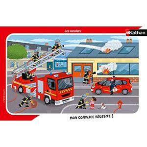 Nathan - Kinderpuzzel - 15-delig frame - brandweer - meisjes of jongens vanaf 3 jaar - hoogwaardige puzzel - dik en duurzaam karton - dagelijks en werk - 86138