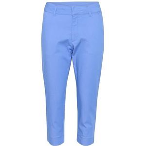 KAFFE Kaffe Capri Pants Below Knee Length Slim Fit Regular Waistband Damesbroek, Ultramarijn