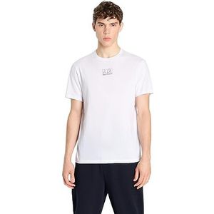 Armani Exchange T-shirt pour homme, coupe classique, petit logo, blanc, M
