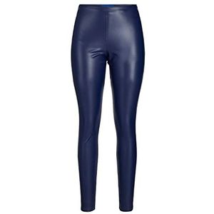 Jack & Jones Jxmegan Noos kunstleren legging voor dames, Middeleeuws blauw. Details: mat