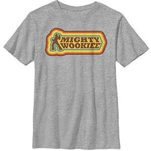 Solo: A Star Wars Story Boys' T-shirt Retro Mighty Wookiee, grijs gemêleerd, Athletic S, Athletic grijs gemêleerd