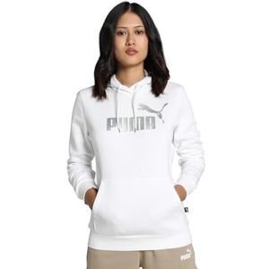 PUMA Ess+ Sweatshirt met capuchon met metalen logo, voor dames