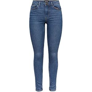 Pieces dames jeans, denim medium blauw, XS, Denim blauw medium