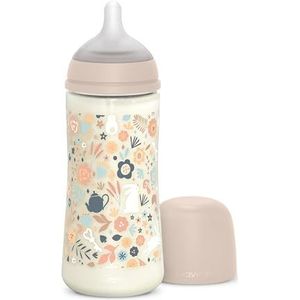 Suavinex - Fles - 360 ml - Siliconen - Anti-koliek - Voor Baby's +6 Maanden