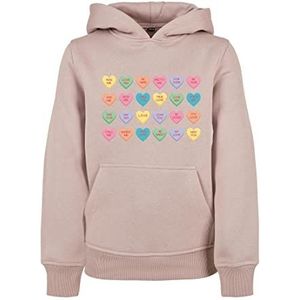 Mister Tee Kids Sweet Heart Candy Cropped-Sweat-shirt à capuche Rose pour enfants, rose, 158-164