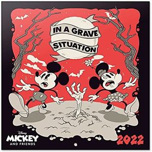 Grupo Erik - Kalender 2022 Disney, Mickey & Minnie – 12 maanden | wandkalender, van januari tot december 2022 | 30 x 60 cm, 6 talen, 1 poster inbegrepen, FSC-gecertificeerd