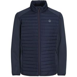 JACK&JONES PLUS Jjemulti gewatteerde herenjas, Marineblauwe blazer/details: set-in mouwen