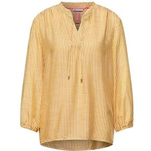 Street One - Blouse tuniek met strepen, Sunset Yellow, Sunset Geel