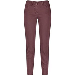 Gerry Weber Best4me Damesbroek met ritssluiting Vrijetijdsbroek Uni licht ingekort Rioja Nature Dye, 42, rioja nature dye