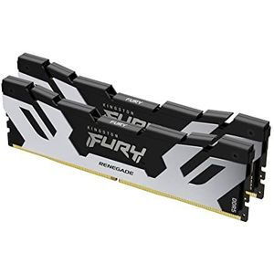 Kingston Fury Renegade Argent/Noir XMP 32GB 7600MT/s DDR5 CL38 DIMM (Kit of 2) Mémoire pour PC de Gamer KF576C38RWK2-32