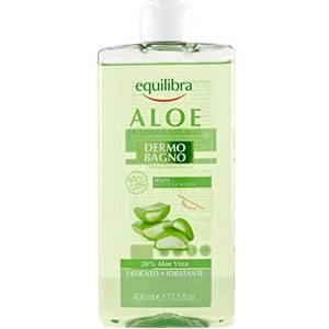 Equilibra Aloë Dermo-Bûlé, hydraterende douchegel, zacht en verfrissend, voor een gereinigde en geurende huid, met aloë-sap, glycerine en biologisch appelextract, 400 ml