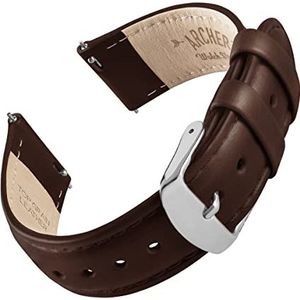 Archer Watch Straps - Horlogeband van hoogwaardig leer - Snelle bevestiging - Vervangende horlogeband met smartwatch en klassiek horloge