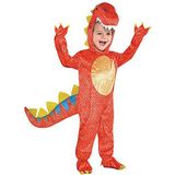 Amscan - 844661-55 - dinosaurus-kostuum dinosaurus, 4-6 jaar, oranje