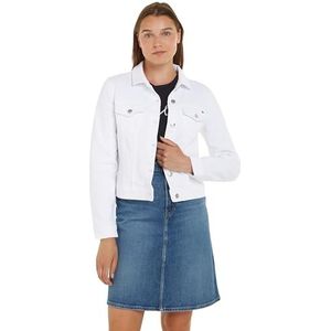 Tommy Hilfiger Slim Dnm witte jas dames spijkerjassen, Th Optic White