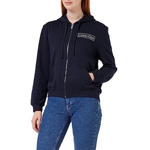 Calvin Klein L/S Hoodie 000qs6801e Damestrui (1 stuk), Blauw (Night Sky)