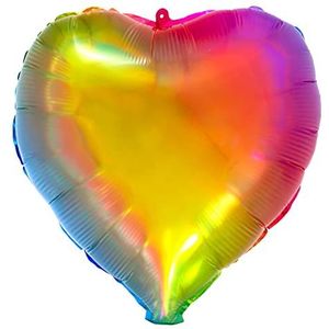 Folat - Folieballon in hartvorm Yummy Gummy Rainbow - 45 cm