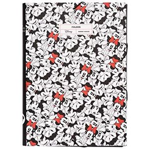 Grupo Erik - Disney A4 kartonnen map, Minnie Mouse | map met harde flappen | kartonnen tas 24 x 34 cm | schoolbenodigdheden, kantoorbenodigdheden
