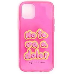 Enfermera en Apuros by Wondee telefoonhoes voor iPhone 12 Mini transparant schokbestendig transparant TPU bumper schokbestendig beschermhoes compatibel met Apple iPhone 12 Mini roze