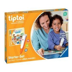 Ravensburger - tiptoi® - starterset - lezer + boek zoeken en vinden 'Mijn wereld' - elektronisch educatief spel, zonder scherm - vanaf 2 jaar - Franse versie - 00174