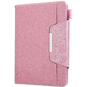 JIan Ying Tablet-beschermhoes voor tablet van 25,4 cm (10 inch), met standfunctie en kaartsleuven voor tablets van 9 tot 10,1 inch, roze