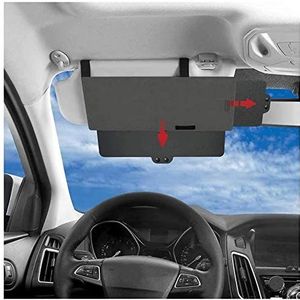 Autozonneklep, verlenging, instelbaar, zonneklep, verblindingsbescherming, compatibel met alle vrachtwagens, auto's, bestuurdersstoelen of passagiersstoelen