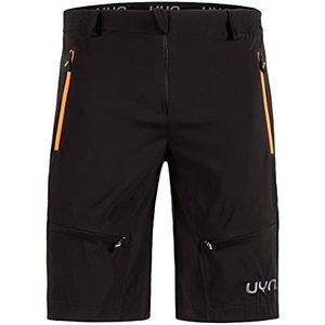 UYN Man Freemove OW Pants Herenshorts met meerdere zakken, Zwart/Oranje