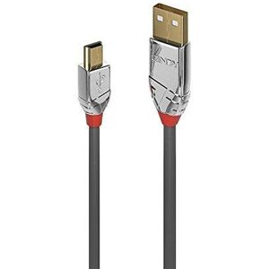 USB 2.0 kabel type A naar Mini-B Chrome Line 3m