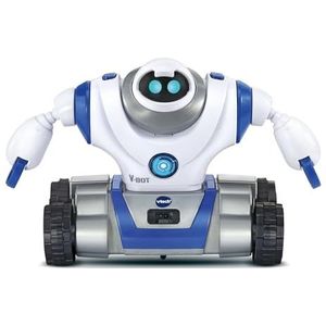 VTech - V-Bot® Explorer, 5-in-1 kinderrobot om te bouwen en te transformeren, sprekend en programmeerbaar, interactief high-tech speelgoed, cadeau voor kinderen vanaf 5 jaar - inhoud in het Frans,