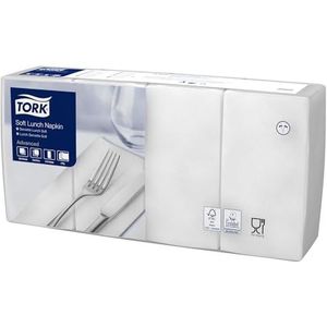 Tork 477416 servetten 3-laags 1/8 gevouwen 10 x 150 cm wit 33 x 33 cm