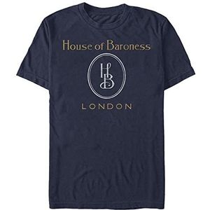 Disney Dnca-House Unisex T-Shirt met Organic-logo, Navy Blue, S, marineblauw