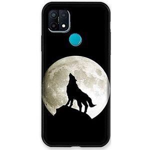 Beschermhoes voor Oppo A15 Wolf, zwart