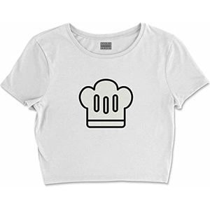 Bona Basics, Basic T-shirt met digitale print voor dames, 100% katoen, wit, casual, maat: M, wit, M, Wit, M