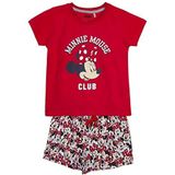 CERDÁ LIFE'S LITTLE MOMENTS Minnie Mouse 100% katoen, 2-delig, [T-shirt + pyjamabroek] – officiële Disney-licentie, rood, 10 jaar meisjes, rood, 10 jaar, Rood