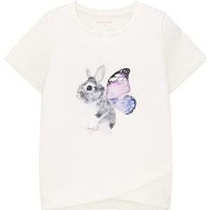 TOM TAILOR Meisjes T-shirt 12906 - Wool White, 92-98, 12906 - Wool White